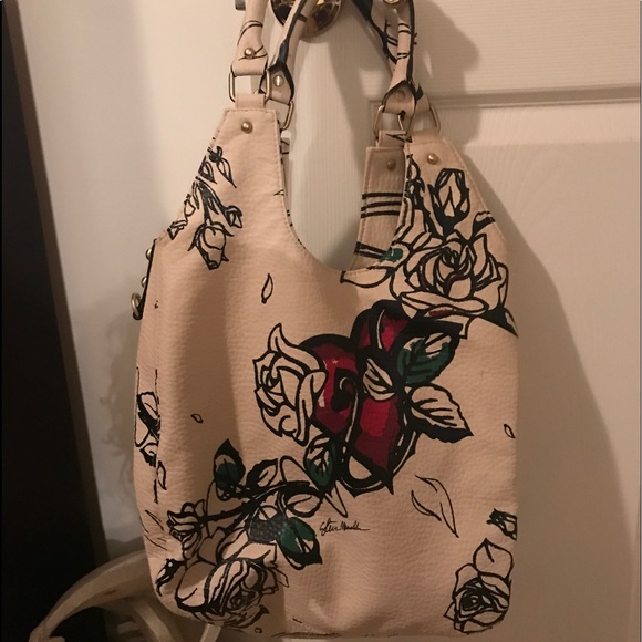 Steven Madden heart and rose graphic hand bag - Picture 1 of 4